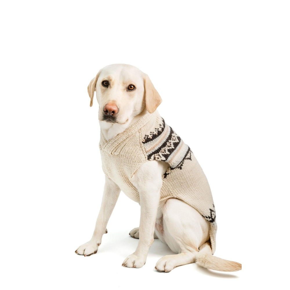 Chilly Dog Alpaca Cream Wyatt Dog Winter Sweater Sizes XXS-XXXL